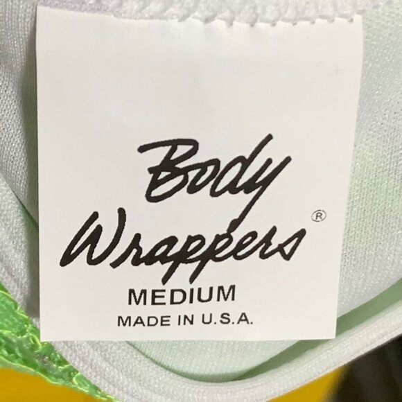 Body Wrappers Praise Dance Dress M White Green Praise Liturgical Worship White - Picture 9 of 12